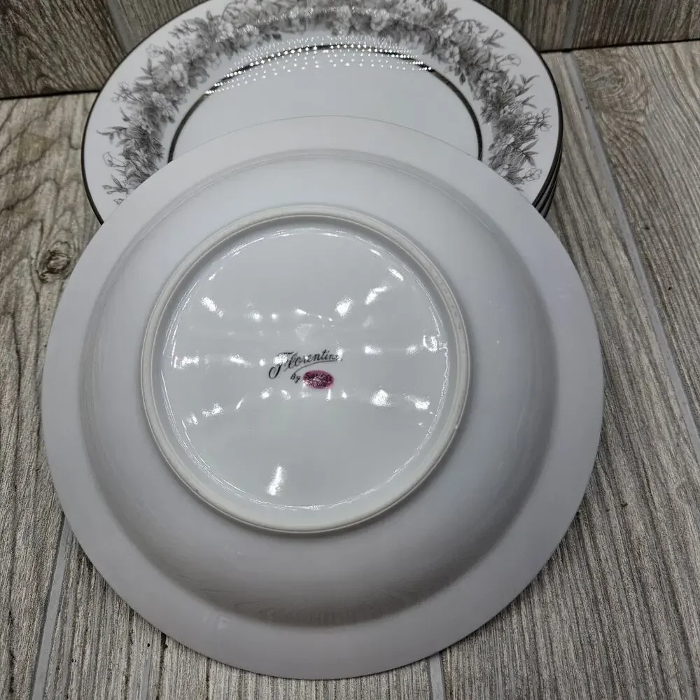 Set‎ Of 4 Sango Florentine Rim Soup Bowl 7 5/8